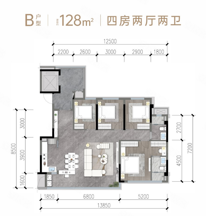 经开发展龙湖天澜—128-143㎡精装四房售楼部已开_成都_楼盘评测_安居客