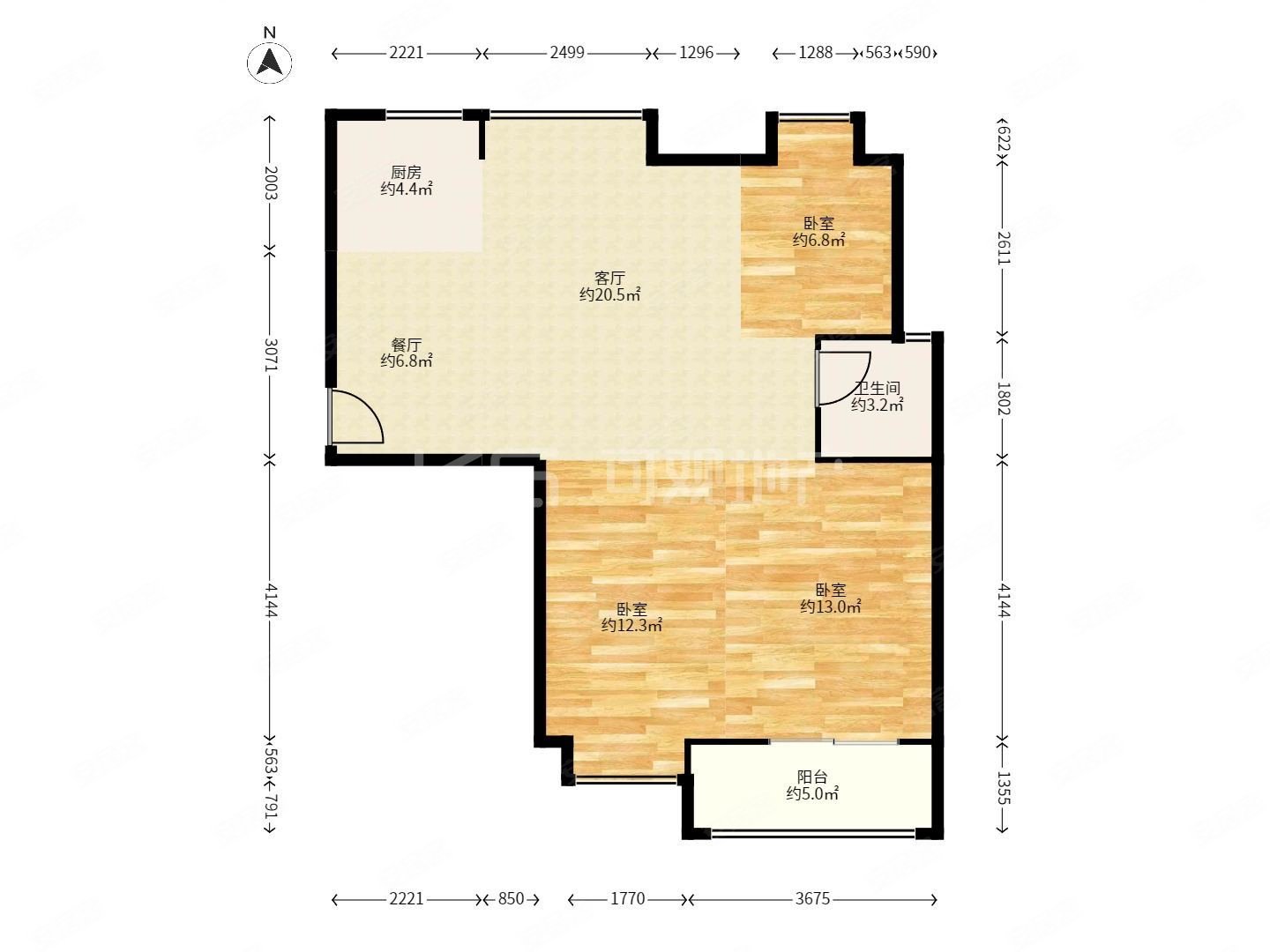 霞境新城,高性价比 标准3房,霞镜新城六区二手房,175万,3室1厅,1卫,90