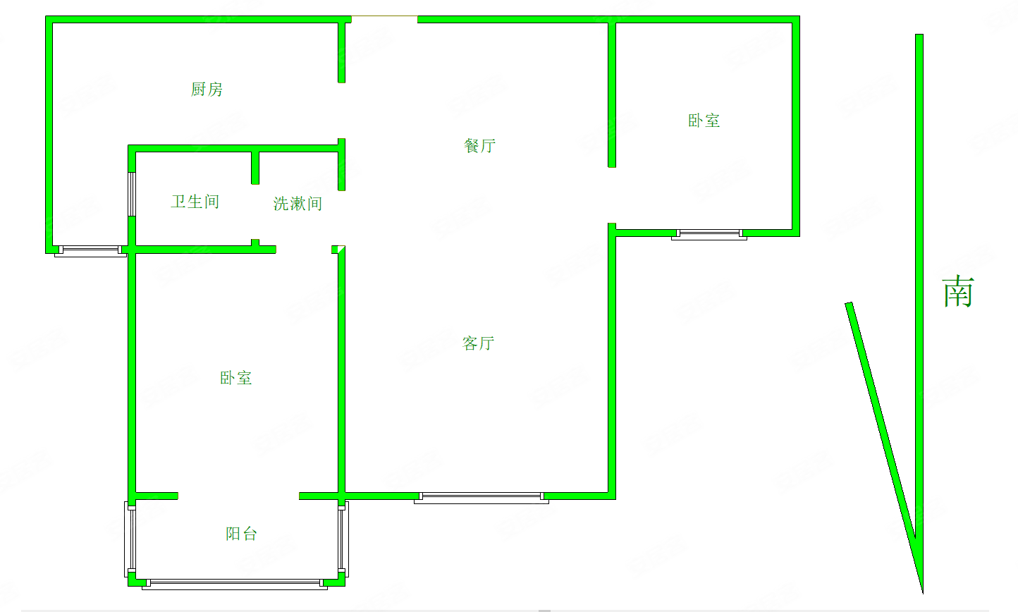 还能砍价送家具家电,书香苑二手房,75万,2室2厅,1卫,90平米-洛阳安居