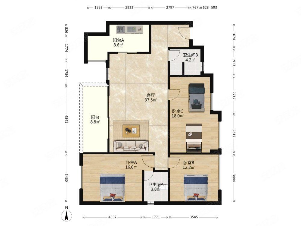 金沙城锦西观棠有电梯南向采光好板楼近医院车位充足
