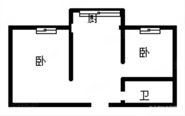 凤翥街小区(凤翥街24-30号(双号),37-39号(单号))2室2厅1卫64.96㎡南北59.8万