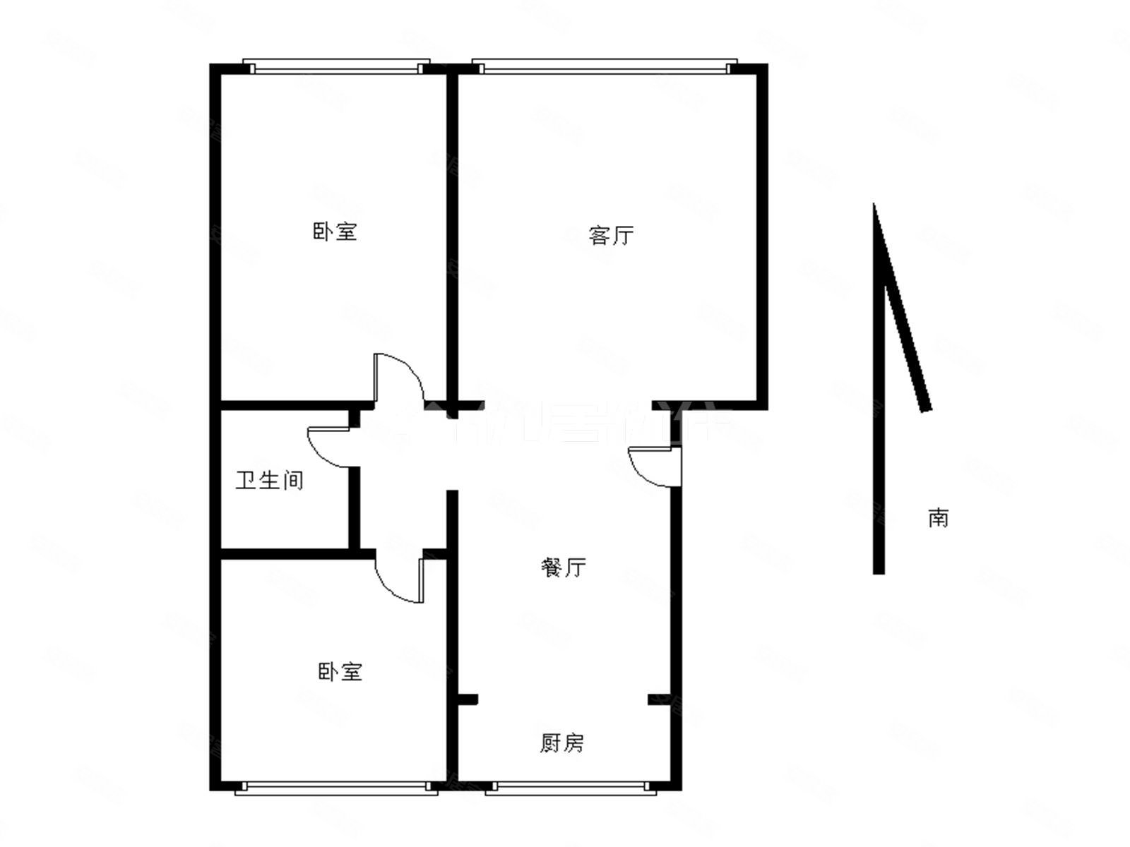 芳清园小区2室1厅1卫89.9㎡南北72万