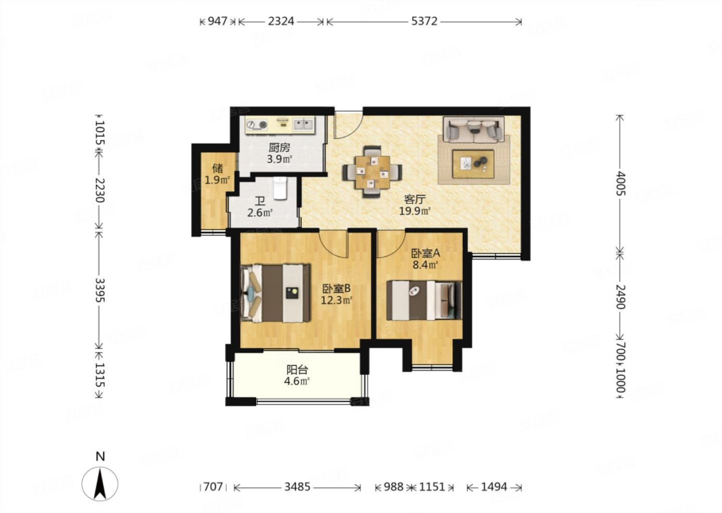 东方丽都婚装电梯两室诚心出售位置好