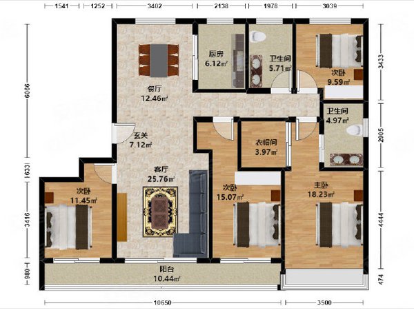 杭州拱墅半山融创金成臻蓝府半山 臻蓝府 精装四房两卫两厅拎包入住