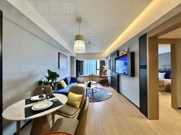 西安高新区软件园美墅月付 一室一厅 高端公寓 带健身房 唐延路 财富