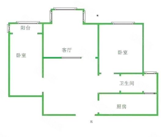 天成首府3室2厅1卫107㎡南北104.8万