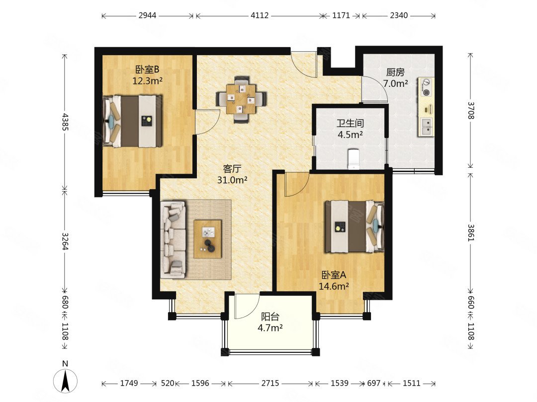 双南户型电梯中区视野好位置佳诚售你懂得