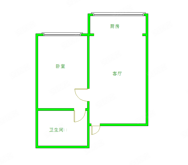 嘉和家园1室1厅1卫32㎡南北24万