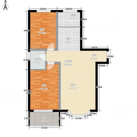 文府小区2室2厅1卫96㎡南北44.5万