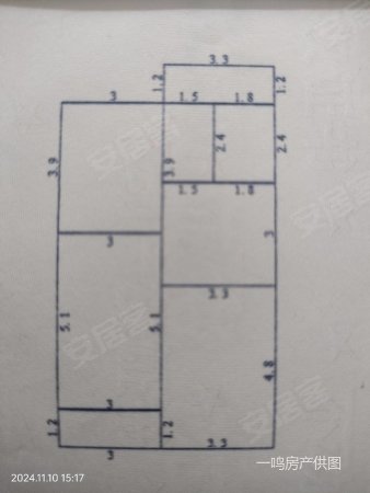 二轻小区3室1厅1卫67㎡南北41万