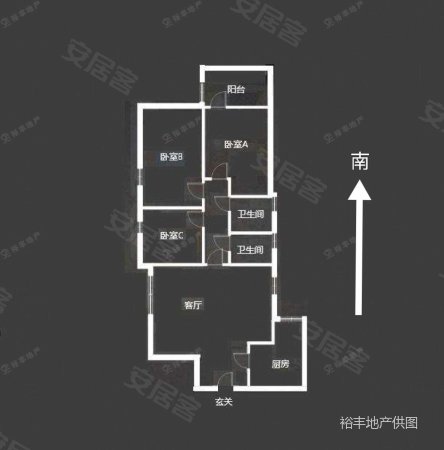 春晖苑(天河)3室2厅2卫110㎡东南430万