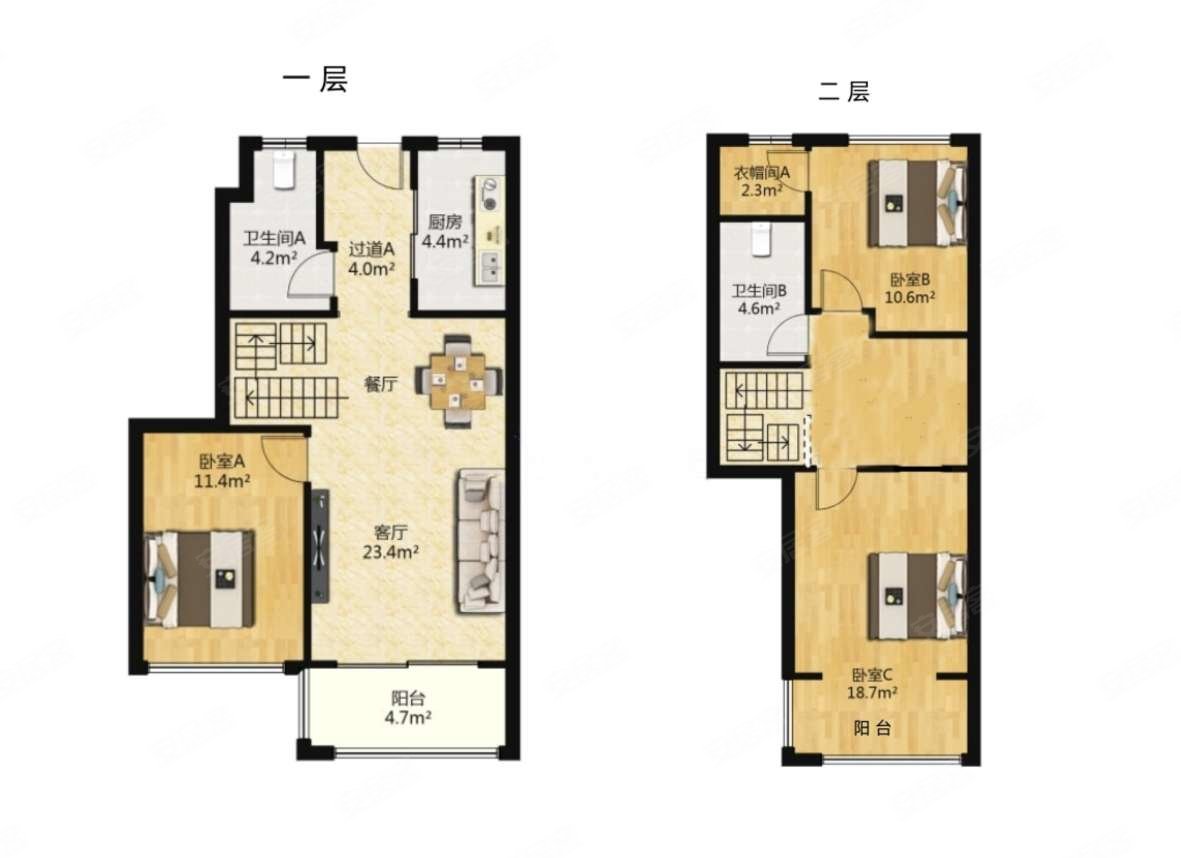世茂璀璨天城复式精装三房赠送30平现代风格小区三商场