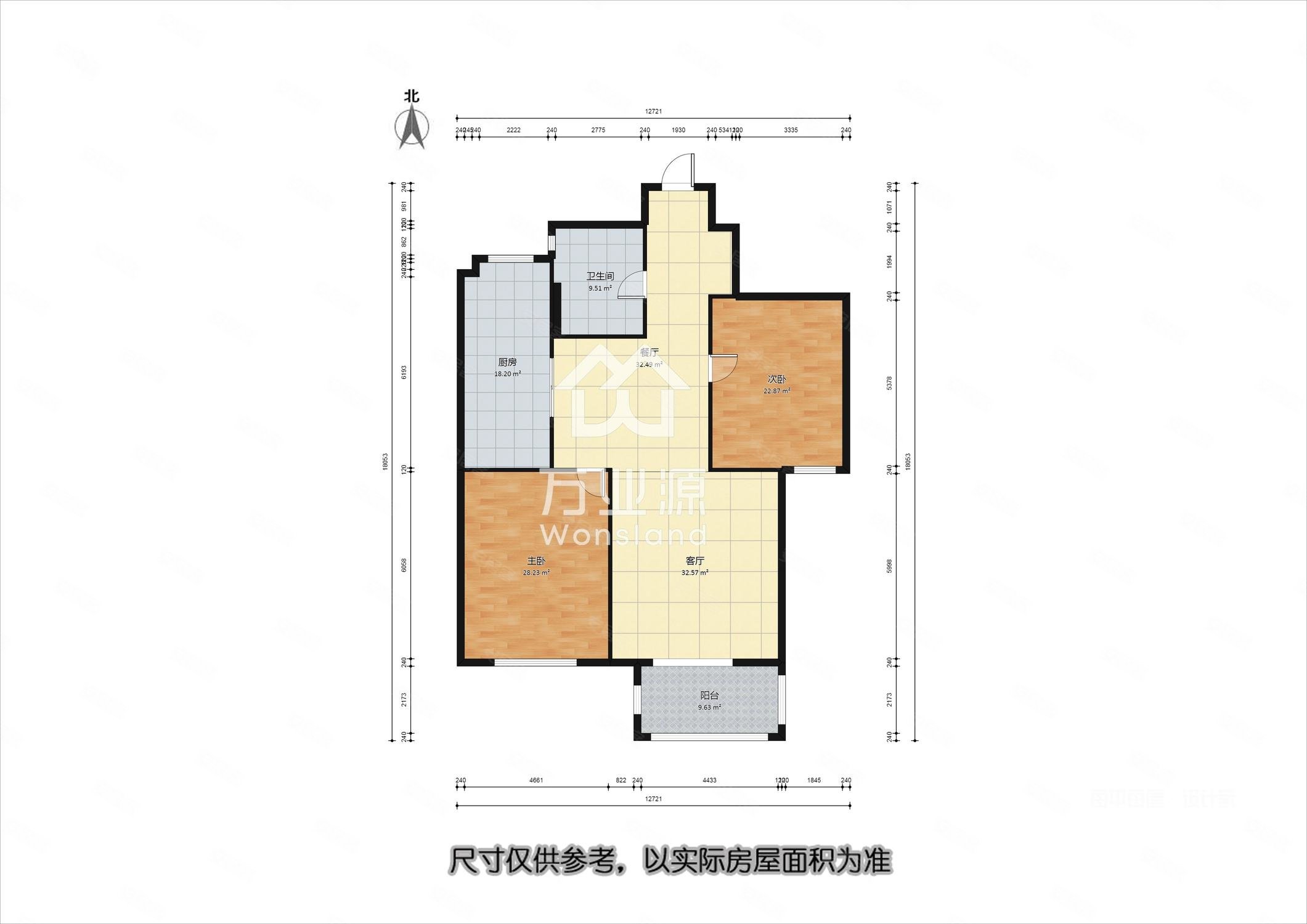 云锦蓝庭2室2厅1卫107㎡南北170万