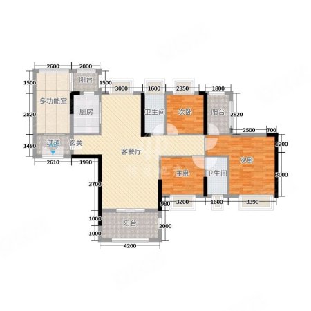 御品豪庭3室2厅2卫135㎡南北72.8万