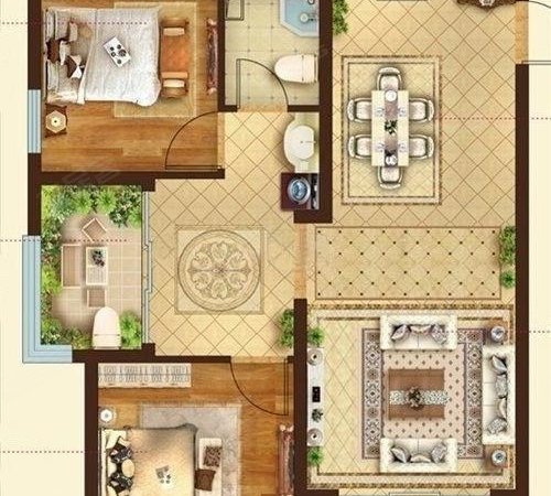 青岛城阳流亭青特花溪地2期花溪底大套三厅 家具家电基本齐全 拎包