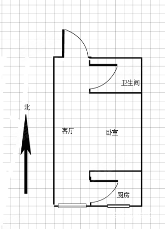 金泰王朝1室1厅1卫39.2㎡南22万