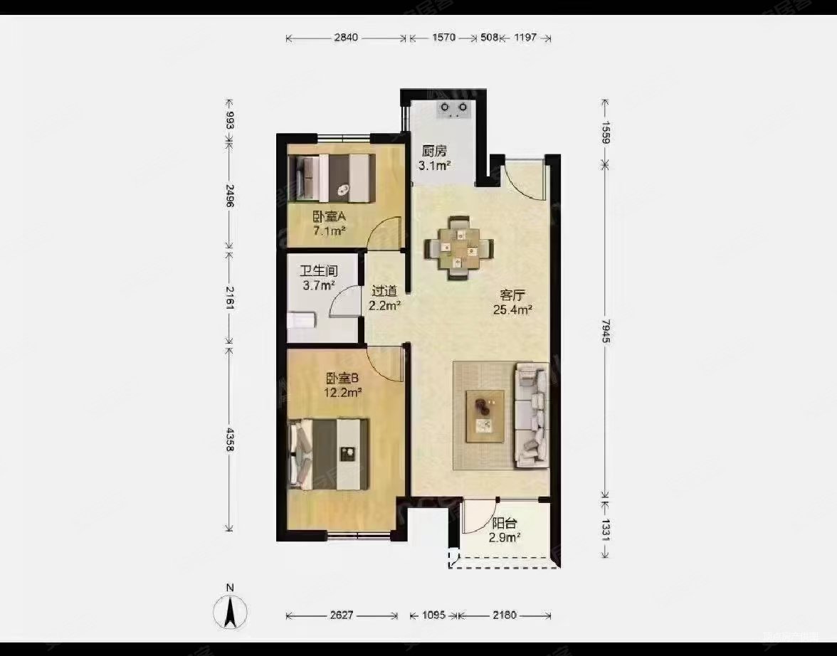 剑桥郡十二期两居诚心出售