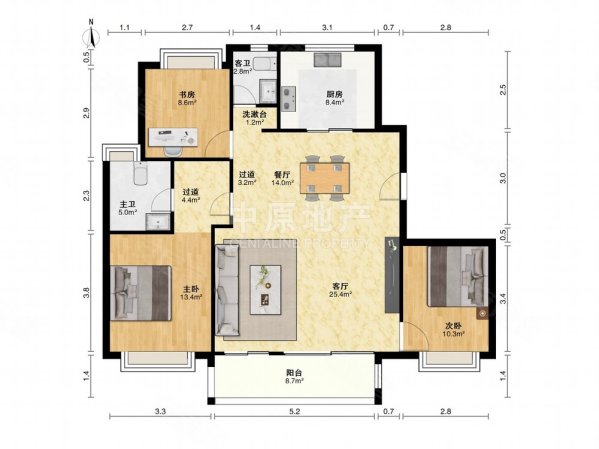 路劲上海派Ⅲ观澜雅庭3室2厅2卫129.99㎡东南460万