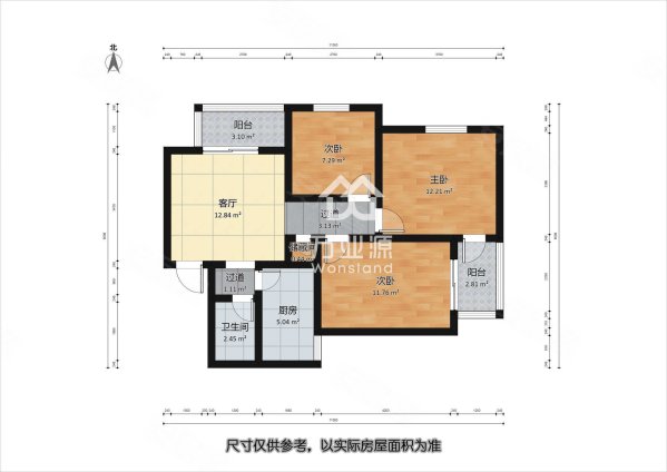 和睦园3室1厅1卫90.96㎡东北85万