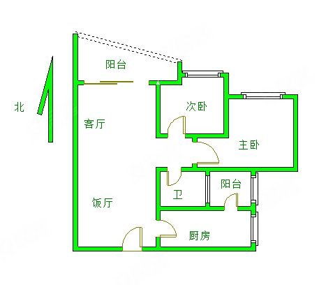 东山水恋望花园两房安静实用靠珠江业主诚心出售