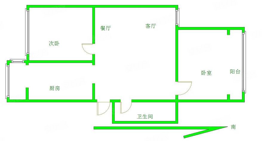 康安小区2室1厅1卫84.67㎡南北145万