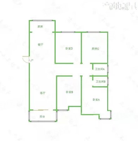 天馨德馨园3室2厅2卫121㎡南北82万