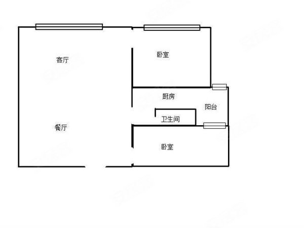 【多图】誉峰峰景,世博片区租房,誉峰峰景 2室2厅1卫 电梯房 67平 精