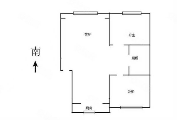 长电紫盈花城2室2厅1卫86.48㎡南北73万