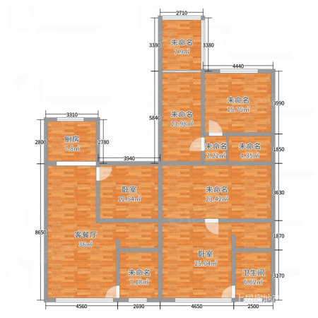 发改小区4室2厅2卫165㎡南北98万