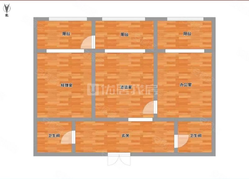 青湖中心1室1厅1卫152.62㎡东北145万