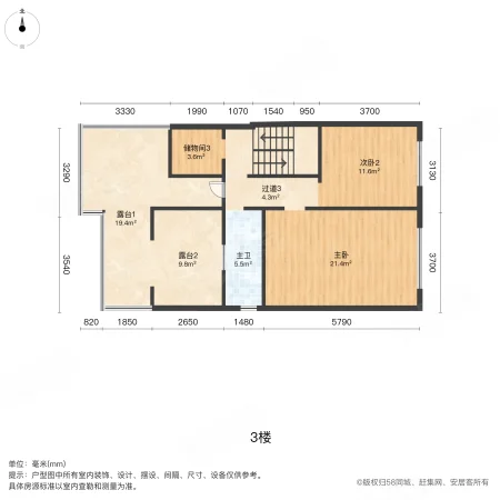 雍锦半岛(别墅)5室2厅3卫287㎡南北780万