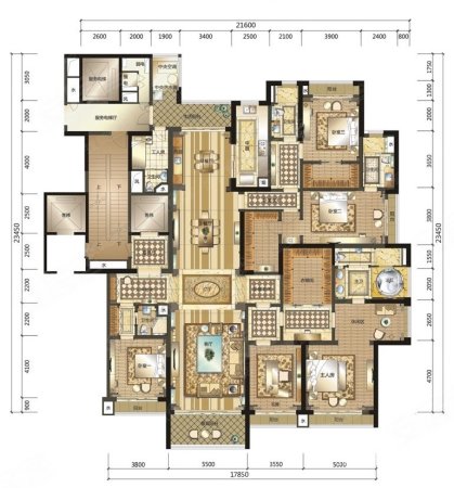 华润幸福里5室3厅4卫325.89㎡南北960万