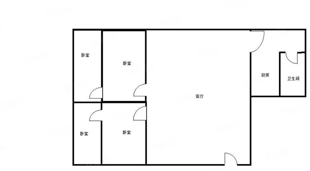 广宁大厦4室2厅1卫123㎡南北135万