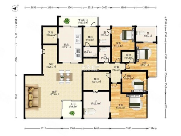 广州天河珠江新城东侨鑫汇悦台侨鑫汇悦台 大平层 望江 拎包入住出租