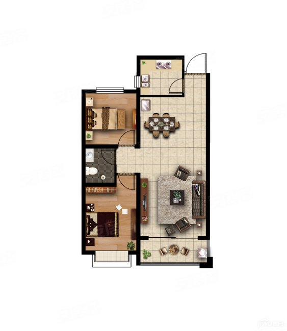 金泰丽湾 带电梯 南北通透 商品住宅 大两房 集中供暖