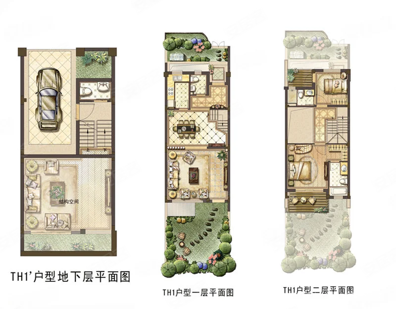 东滩花园(别墅)4室2厅4卫216㎡南北798万