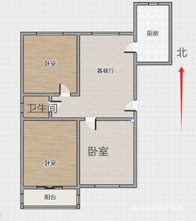 橄榄绿洲C区3室1厅1卫101㎡南北69.5万