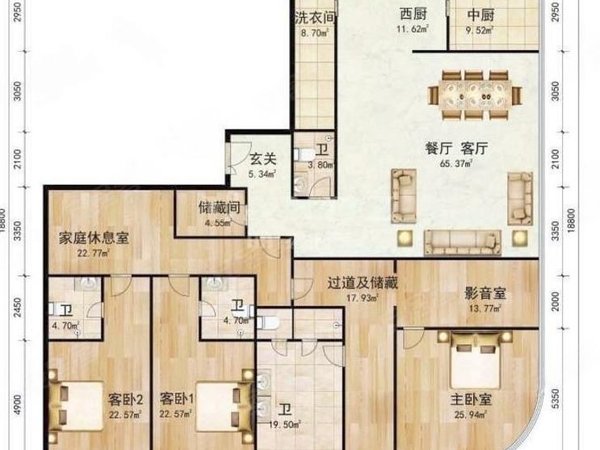 湾华润深圳湾瑞府398平高层全屋豪装,厅卧全部看海景,还有别的户型