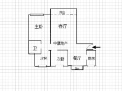 恒大绿洲(北区) 3室2厅1卫 电梯房 精装修 112平