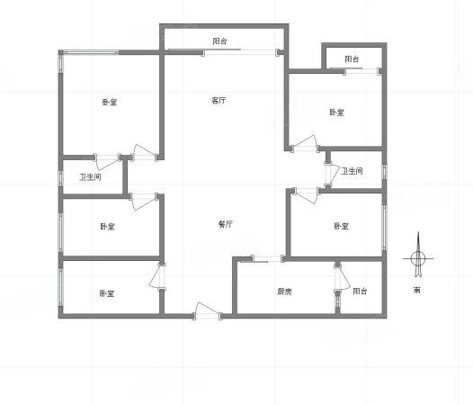 李子湖畔5室2厅2卫171㎡南北65万