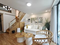 东莞南城南城车站寰宇汇金中心 美丽复式两房 花草均已配齐 舒适温馨 密码看房出租房源真实图片