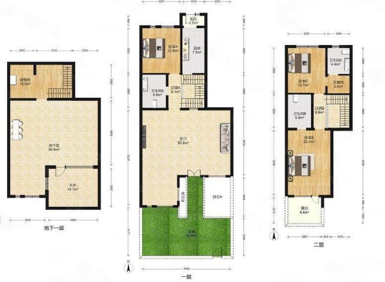 有钥匙随时看房金地f1户型一二复式有地下室随时签合同,金地格林小镇6