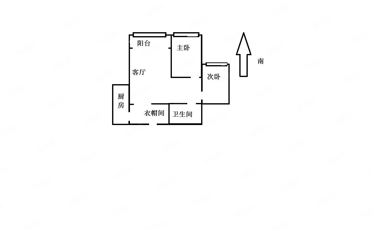 御水花园(东区)2室2厅1卫99.8㎡南北55万