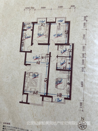 珠江御景3室2厅2卫131㎡南北390万