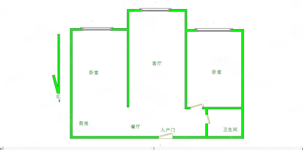 众环小区2室1厅1卫92.53㎡南58万