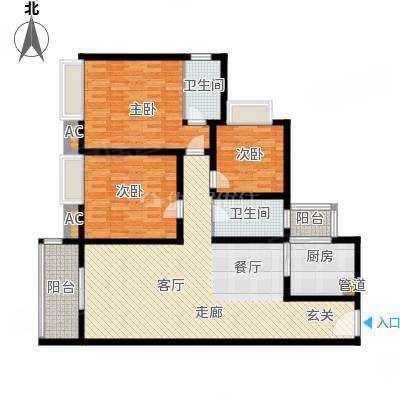 鑫宇嘉华3室2厅2卫120㎡南北38.8万