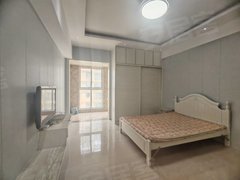 驻马店驿城大商新玛特鹏宇天下城,精装一室,家具家电全拎包入住,全新大床,中央空调出租房源真实图片