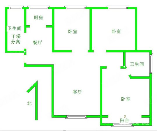 恬静园3室2厅2卫135㎡南北136万