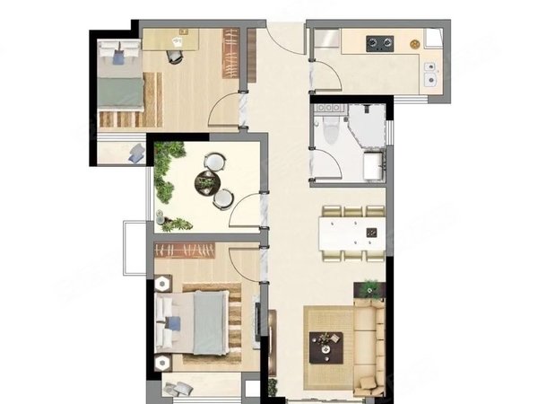 珠海斗门白藤头湖心金茂悦金茂悦新小区 全新三房未住过,全新家私家电