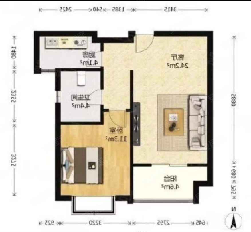 明卫佳苑北区高层精装小户型采光通风视野非常好好